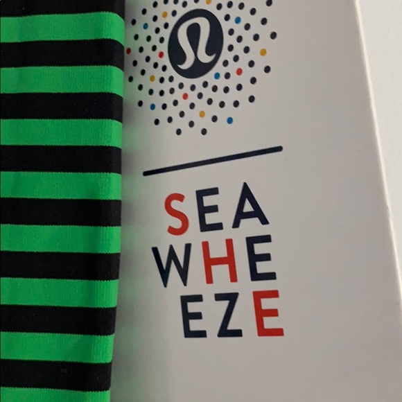 lululemon athletica Green and Black Striped Cropped Pants - Picture 2 of 5